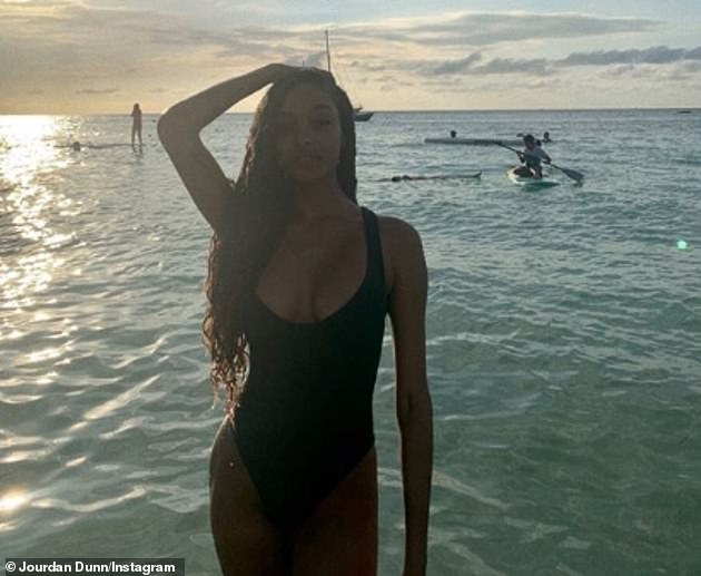 Sultry: Jourdan is no stranger to sharing sexy swimsuit snaps on her social media account