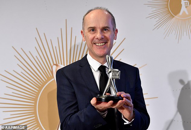 Broad scope: The eligibility for shows has been extended to two years, with TV Tonight reporting nominations will cover programming from April 1, 2019, to March 31, 2021. Pictured: Have You Been Paying Attention? host Tom Gleisner at the 2019 Logie Awards