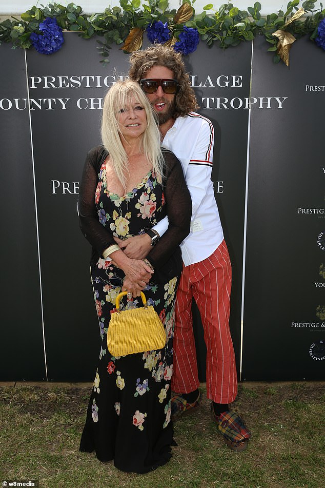 New love? Ronnie Wood's ex Jo Wood, 68, cosied up to much younger celebrity chef Jameson Stocks at a polo event in Essex on Sunday - after mocking age gap romances
